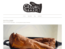 Tablet Screenshot of casualbaker.com